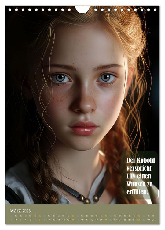 Produktbild: Lily und der Wunschbaum (Wandkalender 2026 DIN A4 hoch), CALVENDO Monatskalender