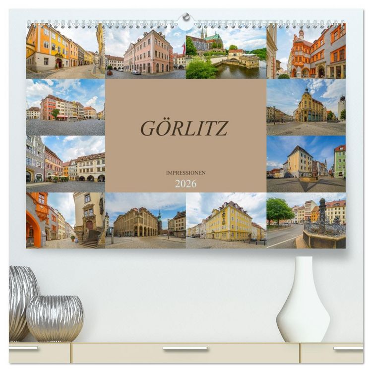 Produktbild: G&ouml;rlitz Impressionen (hochwertiger Premium Wandkalender 2026 DIN A2 quer), Kunstdruck in Hochglanz