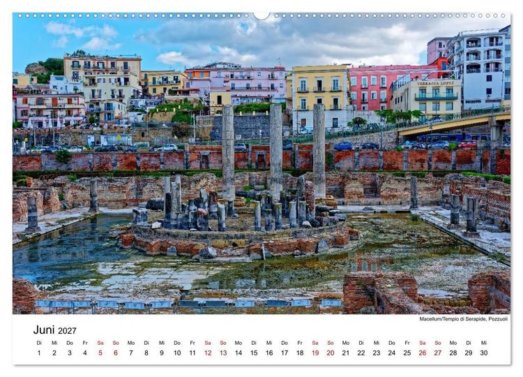 Produktbild: Historisches am Golf von Neapel (hochwertiger Premium Wandkalender 2027 DIN A2 quer), Kunstdruck in Hochglanz