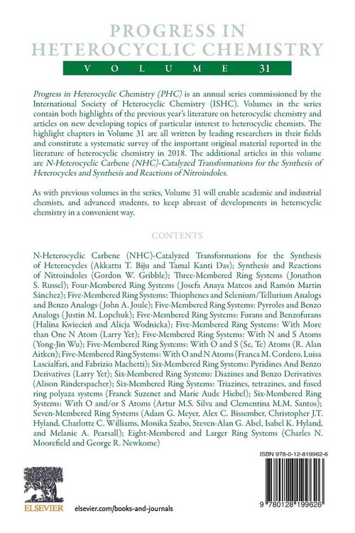 Produktbild: Progress in Heterocyclic Chemistry