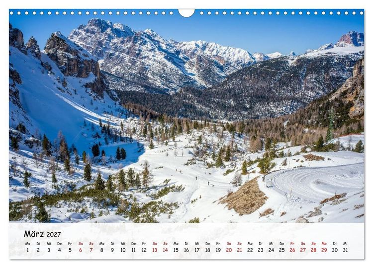 Produktbild: Drei Zinnen-Wanderung: Vom Misurinasee bis nach oben zum Rienzplateau (Wandkalender 2027 DIN A3 quer), CALVENDO Monatskalender
