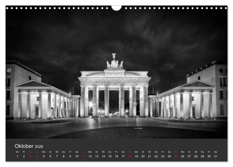 Produktbild: URBANE FOTOGRAFIE Zw&ouml;lf klassische Impressionen (Wandkalender 2026 DIN A3 quer), CALVENDO Monatskalender