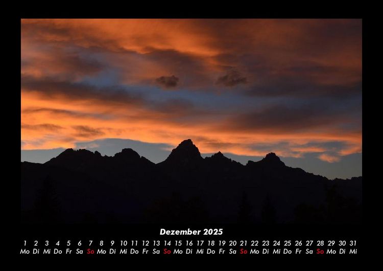 Produktbild: Berge 2025 Fotokalender DIN A3