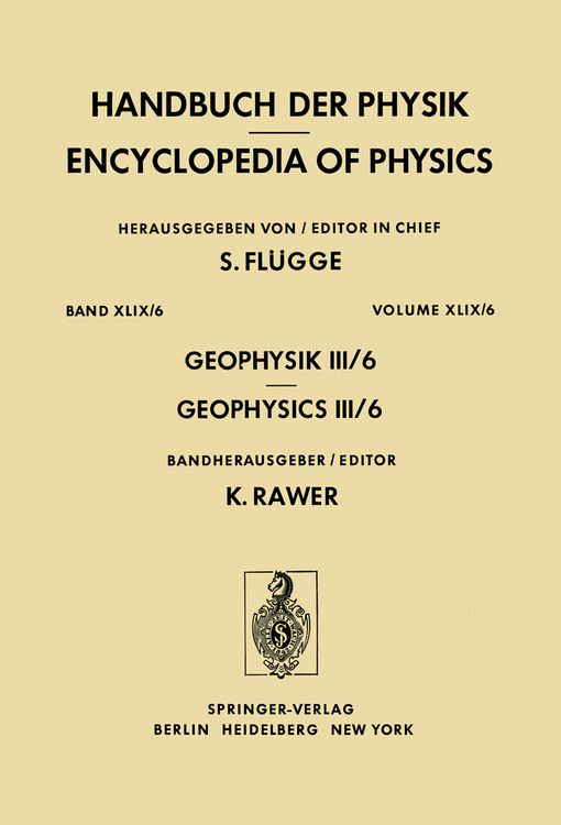 Produktbild: Geophysik III