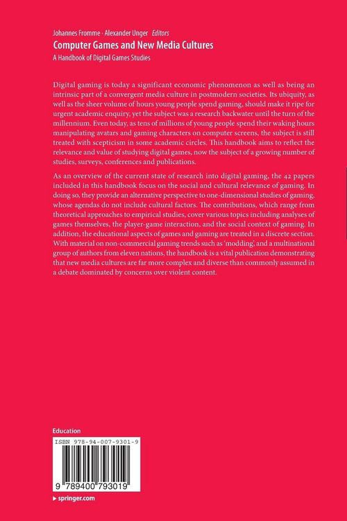 Produktbild: Computer Games and New Media Cultures