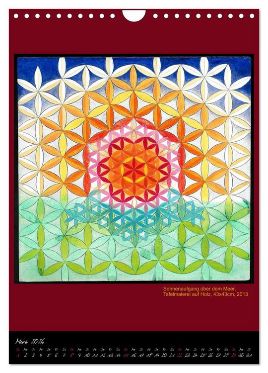 Produktbild: Die heilige Blume des Lebens - Mandalas von Istvan Seidel (Wandkalender 2026 DIN A4 hoch), CALVENDO Monatskalender