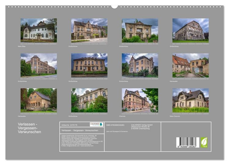 Produktbild: Verlassen - Vergessen- Verwunschen (hochwertiger Premium Wandkalender 2027 DIN A2 quer), Kunstdruck in Hochglanz