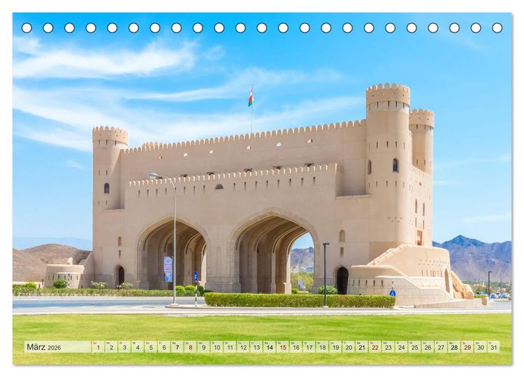 Produktbild: Oman - Historische Perle des Orients (Tischkalender 2026 DIN A5 quer), CALVENDO Monatskalender