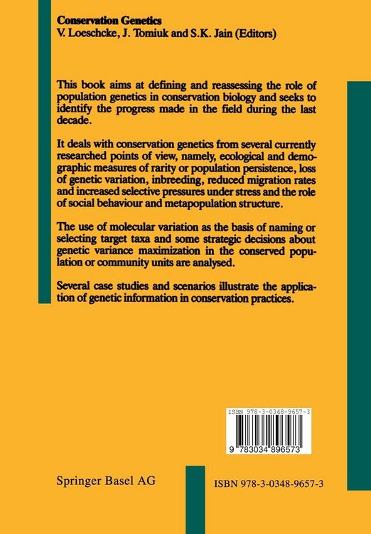 Produktbild: Conservation Genetics