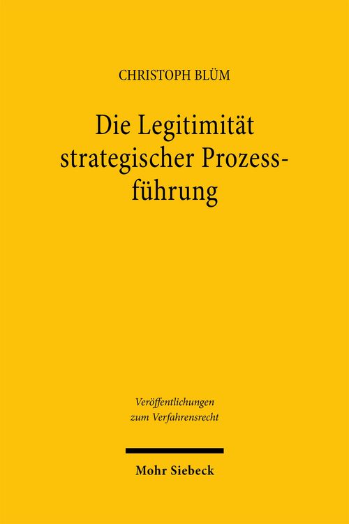 Produktbild: Die Legitimit&auml;t strategischer Prozessf&uuml;hrung