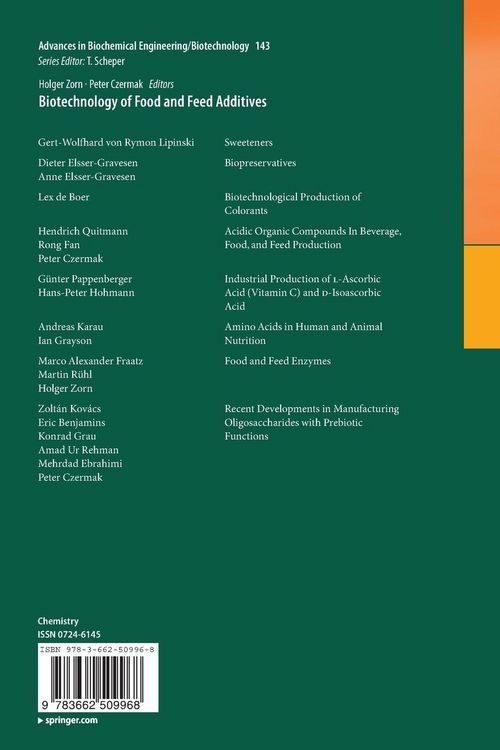 Produktbild: Biotechnology of Food and Feed Additives