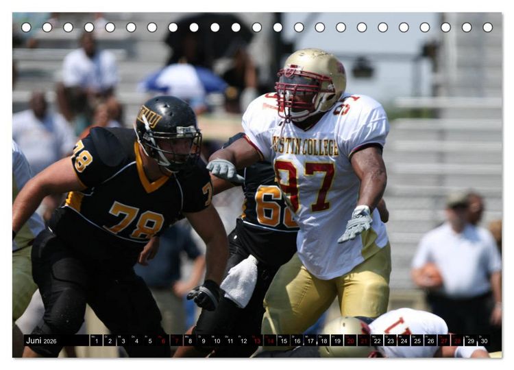 Produktbild: American Football - Athleten (Tischkalender 2026 DIN A5 quer), CALVENDO Monatskalender
