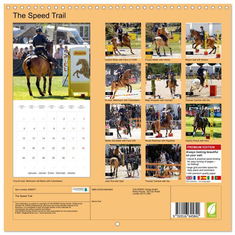 Produktbild: The Speed Trail (Wall Calendar 2026 12 &times; 12 Inch) CALVENDO 12 Month Wall Calendar