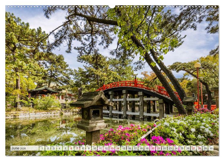Produktbild: JAPAN Journey through time and beauty (High Quality Premium Wall Calendar 2026 DIN A2 landscape),CALVENDO 12 Month Wall Calendar
