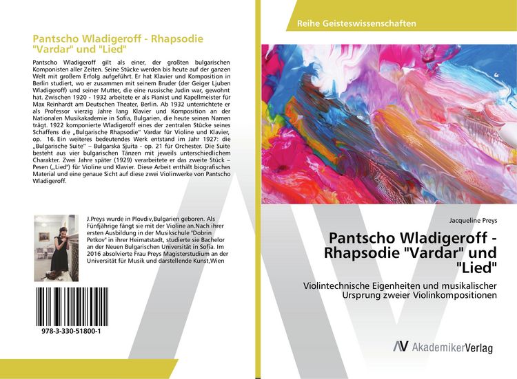 Produktbild: Pantscho Wladigeroff - Rhapsodie "Vardar" und "Lied"