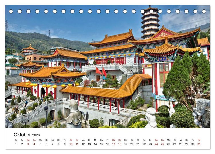 Produktbild: Megacity Hong Kong (Tischkalender 2026 DIN A5 quer), CALVENDO Monatskalender