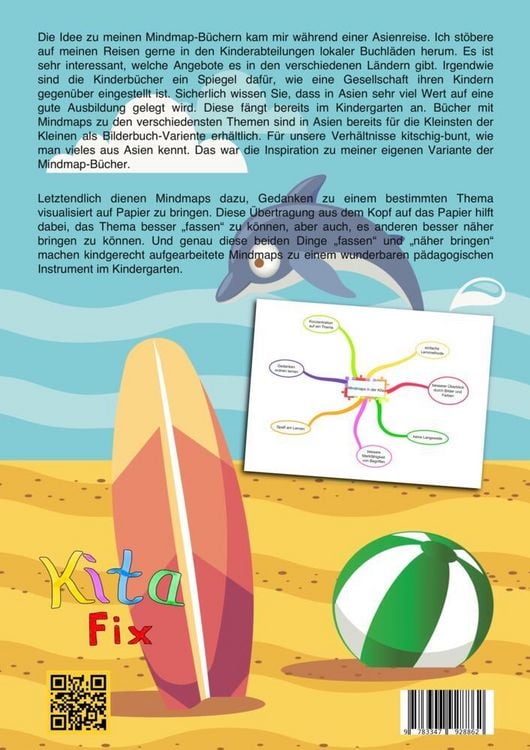 Produktbild: KitaFix-Mindmap Sommer, Sonne, Strand und mehr (Fertig ausgearbeitete Gedankenlandkarten f&uuml;r die Vorschularbeit in Kindergarten und Kita)
