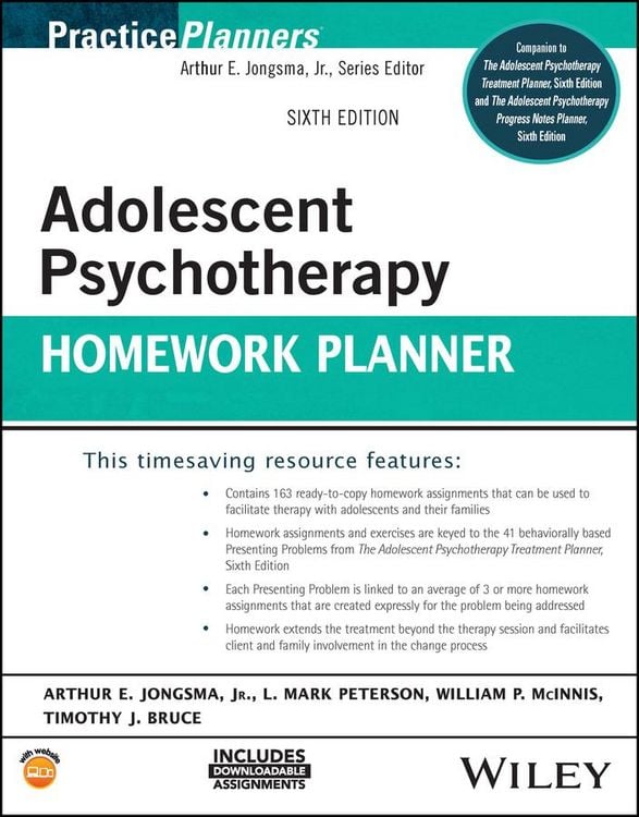 Produktbild: Adolescent Psychotherapy Homework Planner