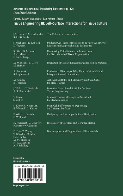 Produktbild: Tissue Engineering III: Cell - Surface Interactions for Tissue Culture