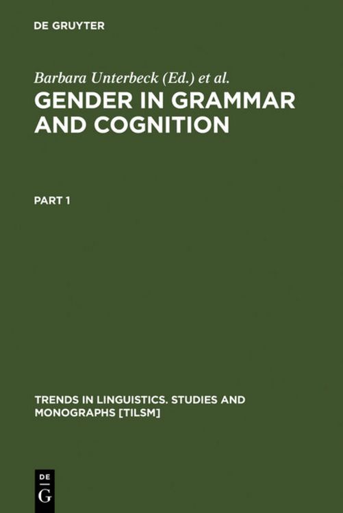 Produktbild: Gender in Grammar and Cognition
