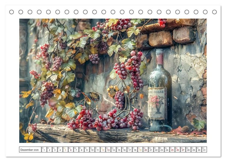 Produktbild: Der Weingenie&szlig;er (Tischkalender 2026 DIN A5 quer), CALVENDO Monatskalender
