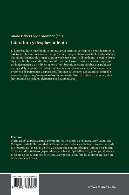 Produktbild: Literatura y desplazamiento