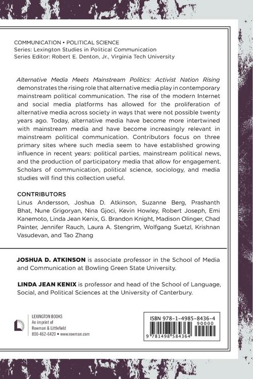 Produktbild: Alternative Media Meets Mainstream Politics