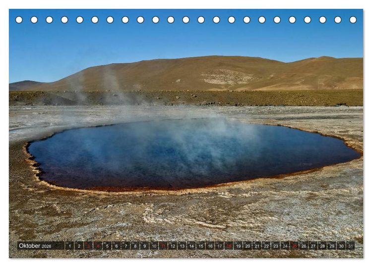 Produktbild: Atacama W&uuml;ste - Landschaften der Extreme (Tischkalender 2026 DIN A5 quer), CALVENDO Monatskalender