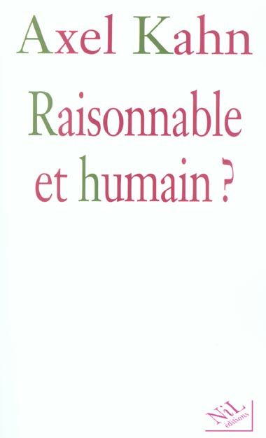 Produktbild: Raisonnable et humain ?