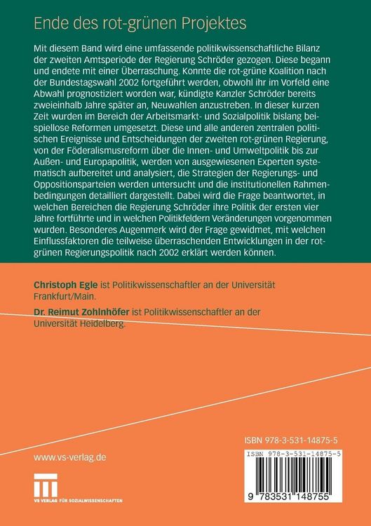 Produktbild: Ende des rot-gr&uuml;nen Projekts