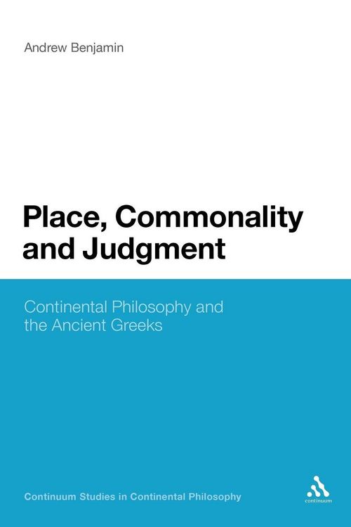 Produktbild: Place, Commonality and Judgment