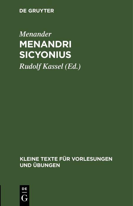 Produktbild: Menandri Sicyonius