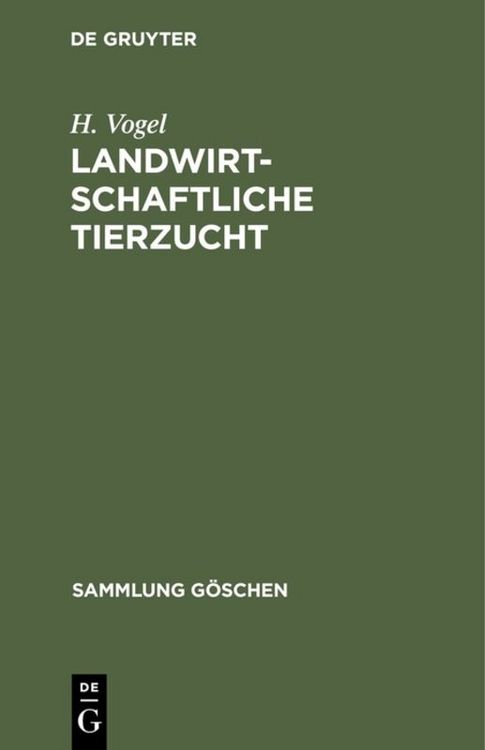 Produktbild: Landwirtschaftliche Tierzucht