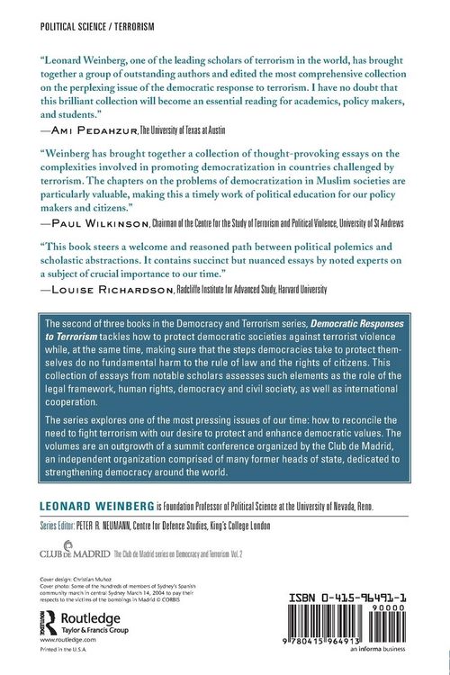 Produktbild: Democratic Responses To Terrorism
