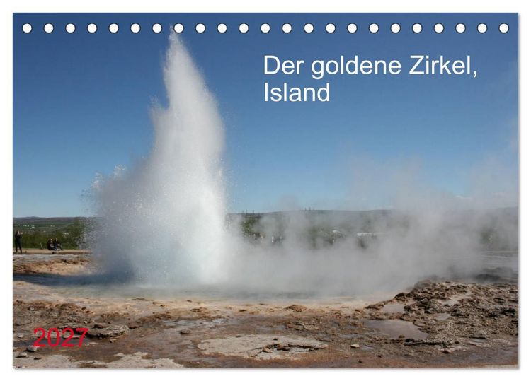 Produktbild: Der goldene Zirkel, Island (Tischkalender 2027 DIN A5 quer), CALVENDO Monatskalender