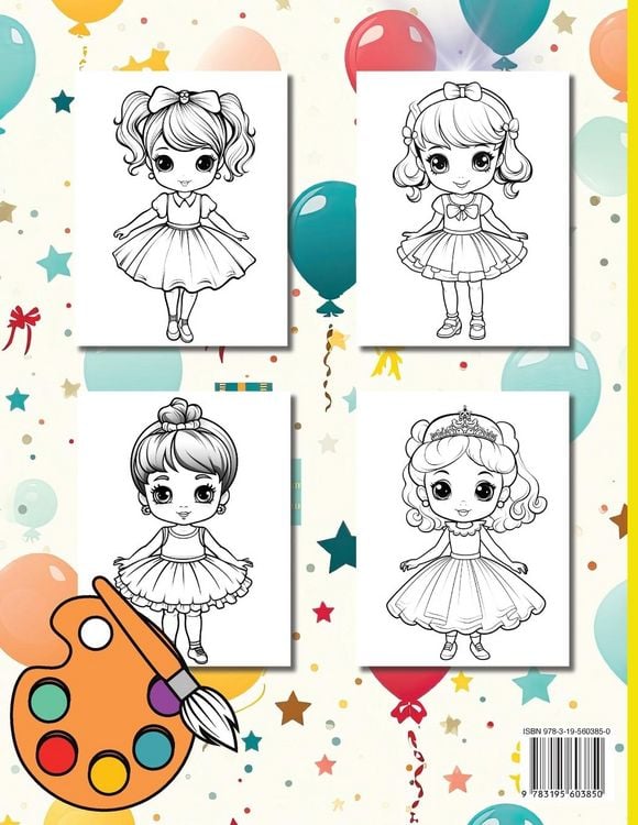 Produktbild: Ballerina Coloring Book For Kids