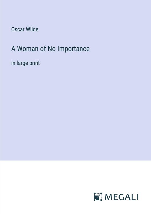 Produktbild: A Woman of No Importance