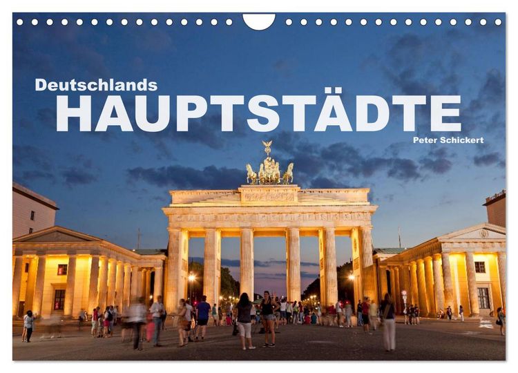 Produktbild: Deutschlands Hauptst&auml;dte (Wandkalender 2026 DIN A4 quer), CALVENDO Monatskalender