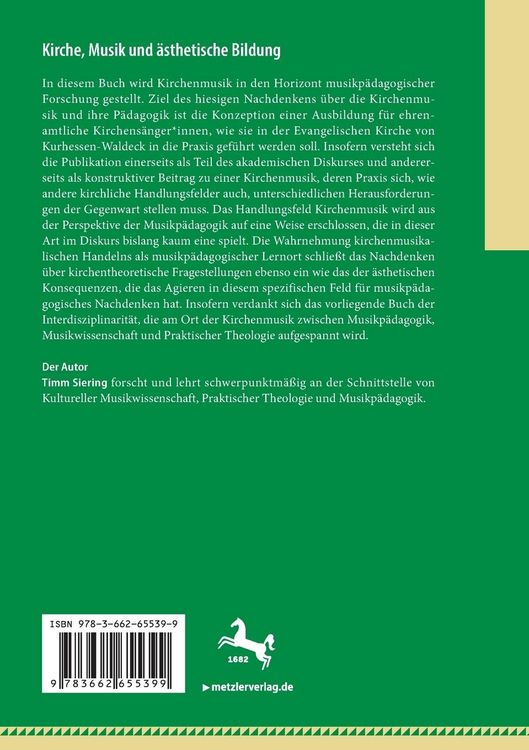 Produktbild: Kirche, Musik und &auml;sthetische Bildung