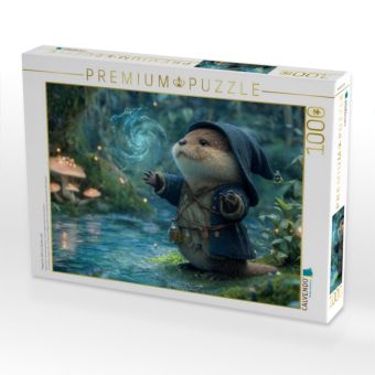 Produktbild: CALVENDO Puzzle Magischer Otter im Zauberwald | 1000 Teile Lege-Gr&ouml;&szlig;e 64x48cm Foto-Puzzle f&uuml;r gl&uuml;ckliche Stunden