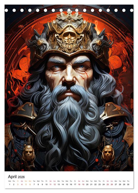 Produktbild: Medieval Legends (Desk Calendar 2026 DIN A5 portrait), CALVENDO 12 Month DeskCalendar