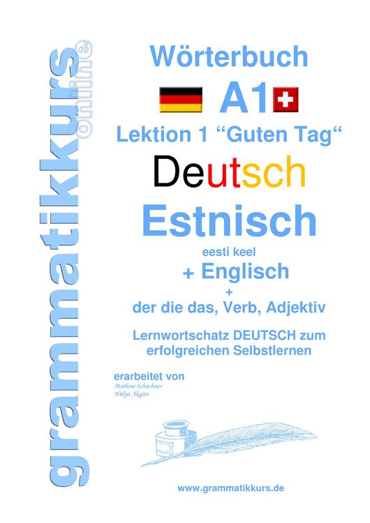 Produktbild: W&ouml;rterbuch Deutsch - Estnisch - Englisch Niveau A1