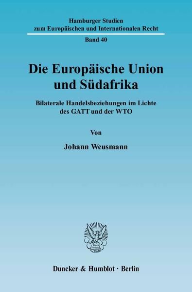 Produktbild: Die Europ&auml;ische Union und S&uuml;dafrika.