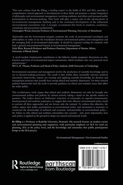 Produktbild: Rationality and the Environment
