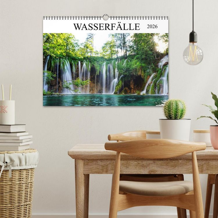 Produktbild: Wasserf&auml;lle - die sch&ouml;nsten Wasserf&auml;lle der Welt (Wandkalender 2026 DIN A3 quer), CALVENDO Monatskalender