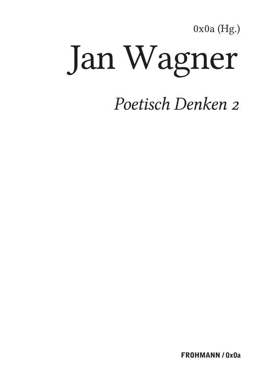 Produktbild: Poetisch denken 2