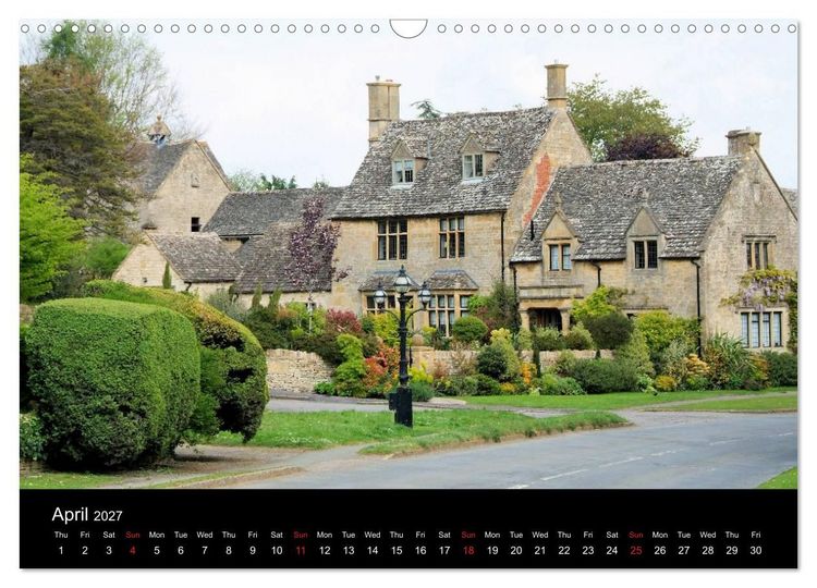 Produktbild: Cotswold Cottages (Wall Calendar 2027 DIN A3 landscape), CALVENDO 12 Month Wall Calendar