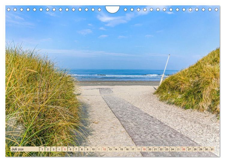 Produktbild: Norderney Spaziergang (Wandkalender 2026 DIN A4 quer), CALVENDO Monatskalender