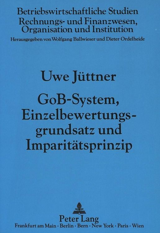 Produktbild: GoB-System, Einzelbewertungsgrundsatz und Imparit&auml;tsprinzip