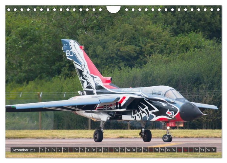 Produktbild: Milit&auml;rjets am Boden (Wandkalender 2026 DIN A4 quer), CALVENDO Monatskalender